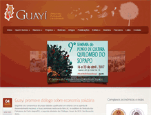 Tablet Screenshot of guayi.org.br